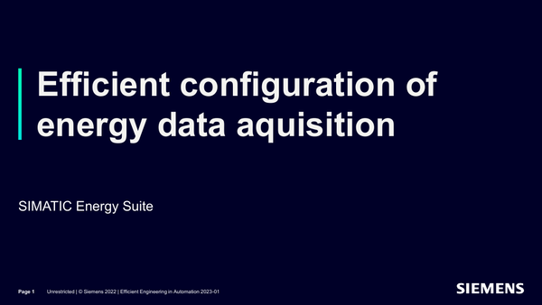 Efficient Configuration of Energy Data Acquisition