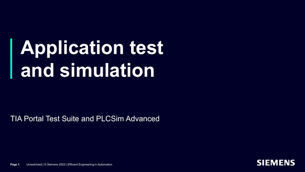 Application Test and Simulation